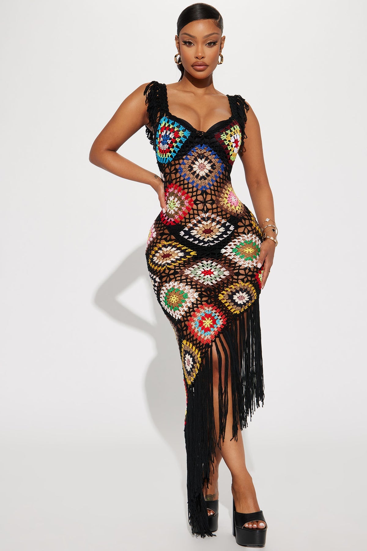 Crotchet maxi dress