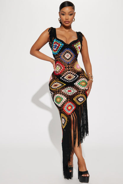 Crotchet maxi dress
