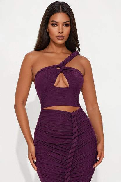 Rope cut out maxi dress