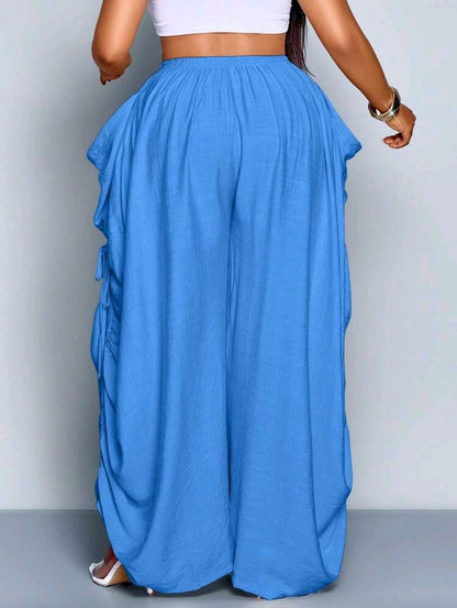Pleated Wide Leg Pants