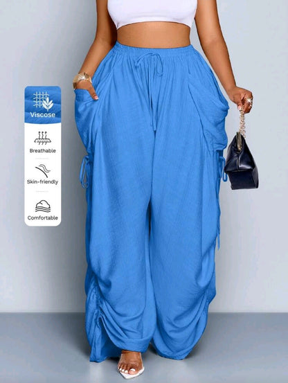 Pleated Wide Leg Pants