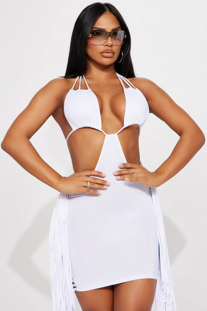 Festival fringe mini dress