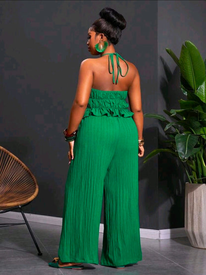Plus size relaxed pants set